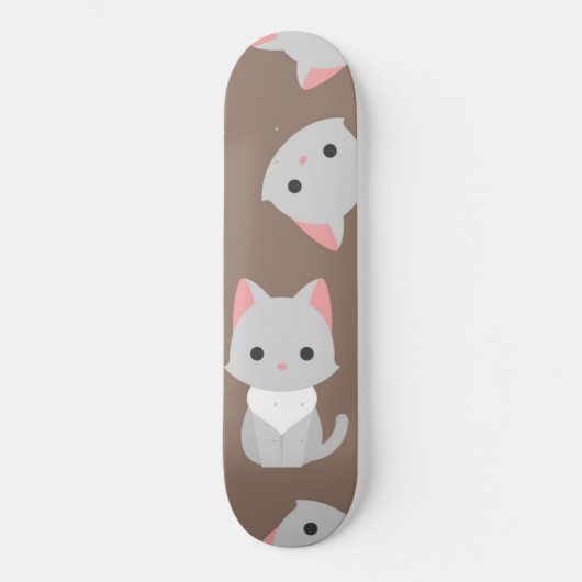 Kat patroon persoonlijk skateboard (Voorkant)
