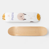 Kat patroon persoonlijk skateboard (Horizontaal)