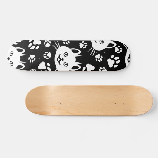 Kat patroon persoonlijk skateboard (Horizontaal)