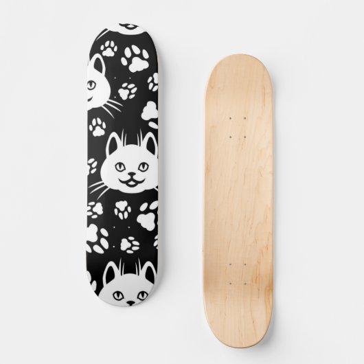 Kat patroon persoonlijk skateboard (Voorkant)