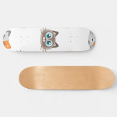 Kat patroon persoonlijk skateboard (Horizontaal)
