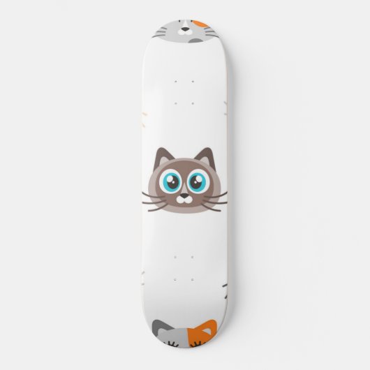 Kat patroon persoonlijk skateboard (Voorkant)