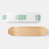 Kat patroon persoonlijk skateboard (Horizontaal)