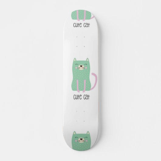 Kat patroon persoonlijk skateboard (Voorkant)