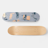 Kat patroon persoonlijk skateboard (Horizontaal)