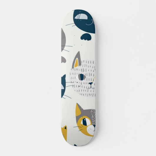 Kat patroon persoonlijk skateboard (Voorkant)