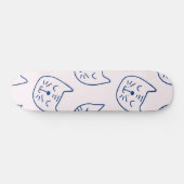 Kat patroon persoonlijk skateboard (Horizontaal)
