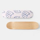 Kat patroon persoonlijk skateboard (Horizontaal)
