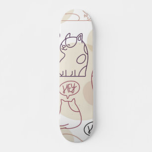 Kat patroon persoonlijk skateboard