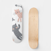 Kat patroon persoonlijk skateboard (Voorkant)