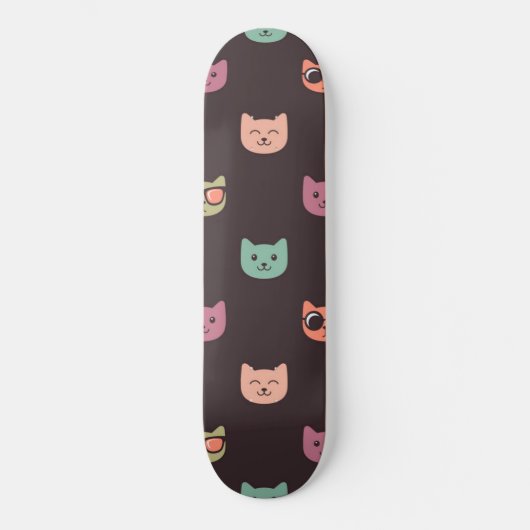 Kat patroon persoonlijk skateboard (Voorkant)
