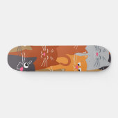 Kat patroon persoonlijk skateboard (Horizontaal)