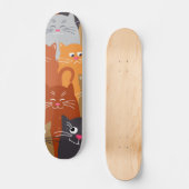 Kat patroon persoonlijk skateboard (Voorkant)