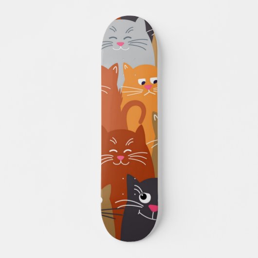 Kat patroon persoonlijk skateboard (Voorkant)