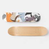Kat patroon persoonlijk skateboard (Horizontaal)
