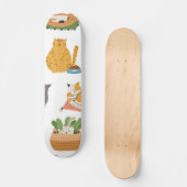Kat patroon persoonlijk skateboard (Voorkant)