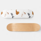 Kat patroon persoonlijk skateboard (Horizontaal)