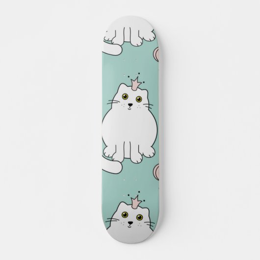 Kat patroon persoonlijk skateboard (Voorkant)