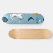 Kat patroon persoonlijk skateboard (Horizontaal)