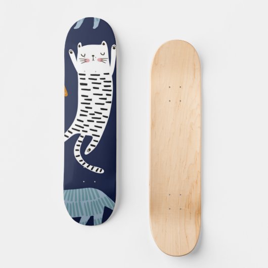 Kat patroon persoonlijk skateboard (Voorkant)