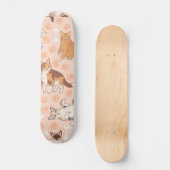 Kat patroon persoonlijk skateboard (Voorkant)