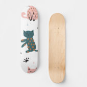 Kat patroon persoonlijk skateboard (Voorkant)