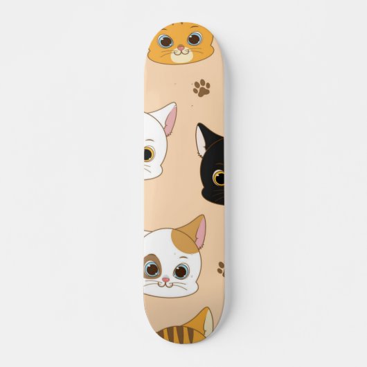 Kat patroon persoonlijk skateboard (Voorkant)