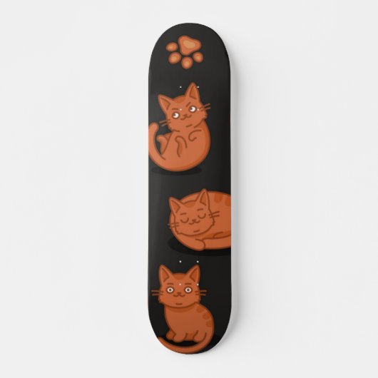 Kat patroon persoonlijk skateboard (Voorkant)