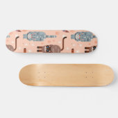 Kat patroon persoonlijk skateboard (Horizontaal)