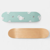 Kat patroon persoonlijk skateboard (Horizontaal)