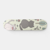 Kat patroon persoonlijk skateboard (Horizontaal)