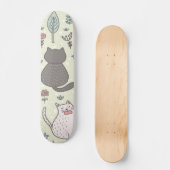 Kat patroon persoonlijk skateboard (Voorkant)