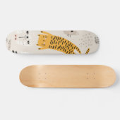 Kat patroon persoonlijk skateboard (Horizontaal)