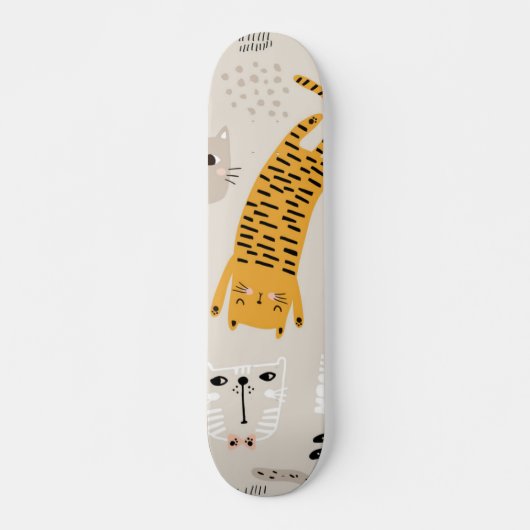 Kat patroon persoonlijk skateboard (Voorkant)