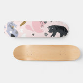 Kat patroon persoonlijk skateboard (Horizontaal)