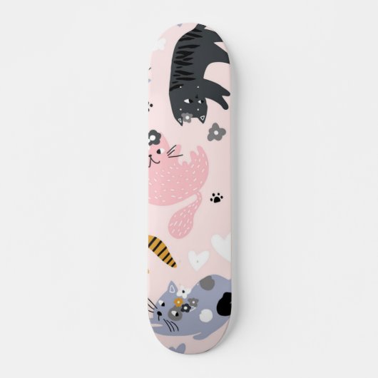 Kat patroon persoonlijk skateboard (Voorkant)