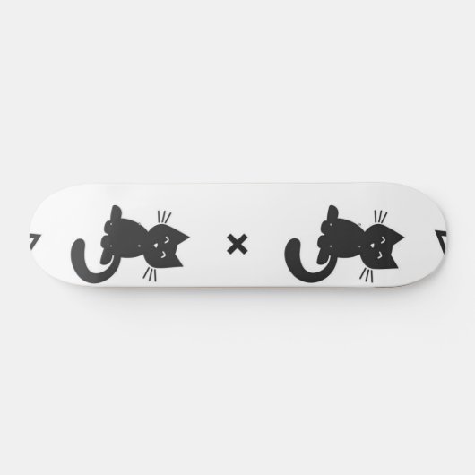 Kat patroon persoonlijk skateboard (Horizontaal)