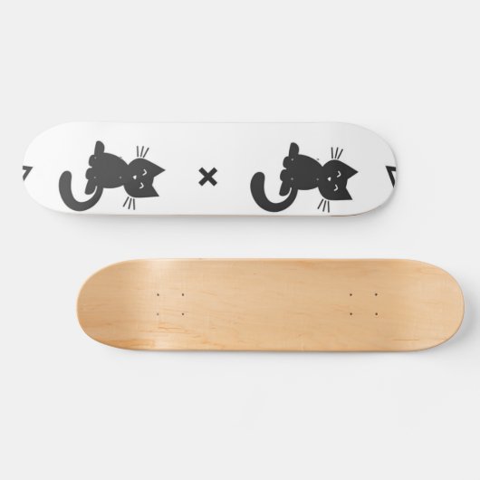 Kat patroon persoonlijk skateboard (Horizontaal)