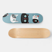 Kat patroon persoonlijk skateboard (Horizontaal)