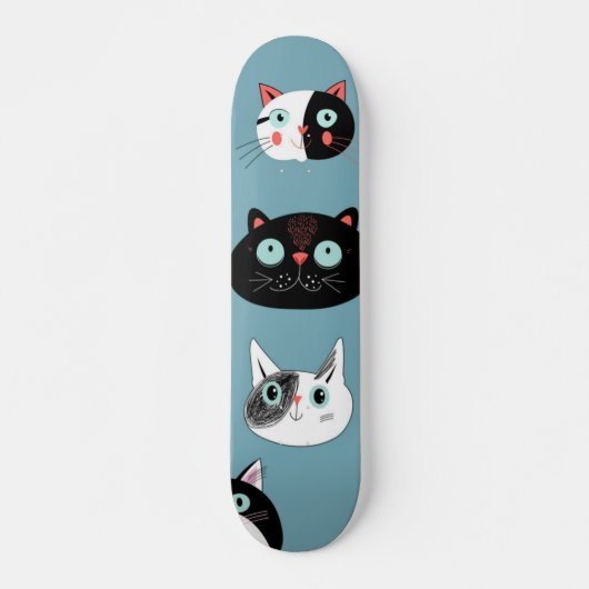 Kat patroon persoonlijk skateboard (Voorkant)