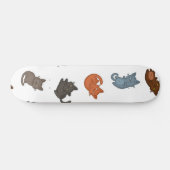 Kat patroon persoonlijk skateboard (Horizontaal)