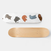 Kat patroon persoonlijk skateboard (Horizontaal)