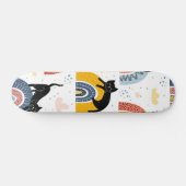 Kat patroon persoonlijk skateboard (Horizontaal)