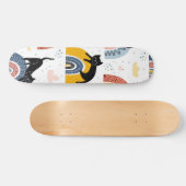 Kat patroon persoonlijk skateboard (Horizontaal)