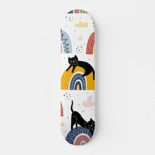 Kat patroon persoonlijk skateboard (Voorkant)