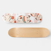 Kat patroon persoonlijk skateboard (Horizontaal)