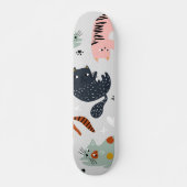Kat patroon persoonlijk skateboard (Voorkant)