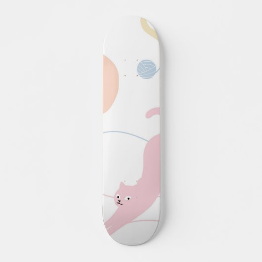 Kat patroon persoonlijk skateboard (Voorkant)