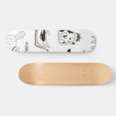 Kat patroon persoonlijk skateboard (Horizontaal)