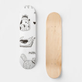 Kat patroon persoonlijk skateboard (Voorkant)
